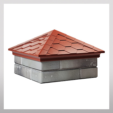 Колпак 390х390, красный