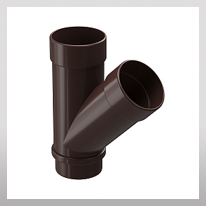 Тройник 45гр, шоколад