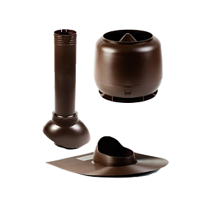 Комплект для битумной кровли, неутепленный, коричневый