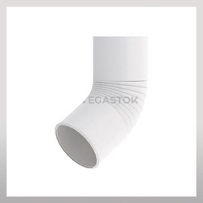 Отмет 100мм гнутый, белый