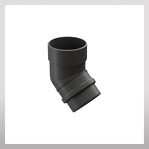 Колено 45гр, графит