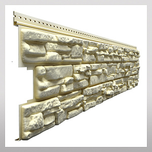 Виниловый сайдинг Docke LUX ROCKY кешью