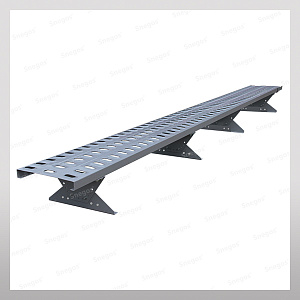 Кровельный переходной мостик Snegos 3м для фальцевой кровли