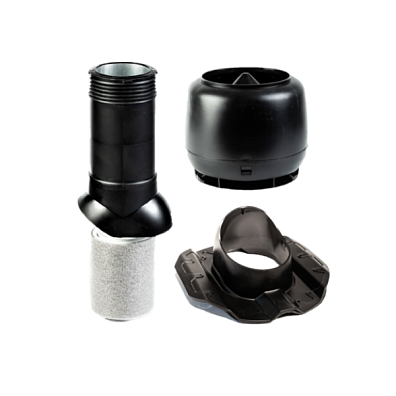 Комплект для кровли из профиля 20, H-500, утепленный, черный