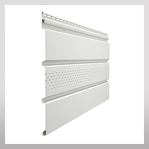 Софит Premium  с центральной перфорацией, пломбир