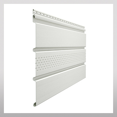 Софит Premium  с центральной перфорацией, пломбир