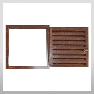 Вентиляционная решетка Snegos накладная с открыванием и защитной сеткой