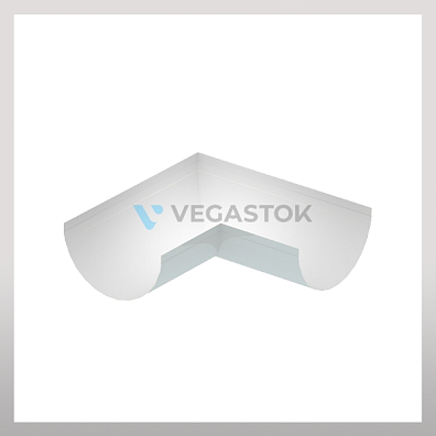 Желоб угловой 90гр 125мм, белый