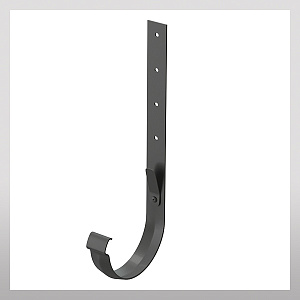 Кронштейн желоба металлический 300мм, графит