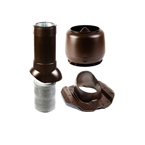 Комплект для кровли из профиля 20, H-500, утепленный, коричневый