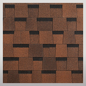 Ламинированная черепица DRAGON STANDARD, светло-коричневый